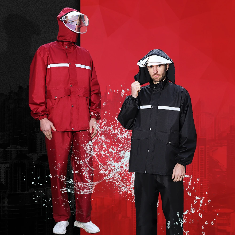 Высококачественный водонепроницаемый дождевик для взрослых высокоотражающий