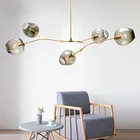 Прямая поставка, современные подвесные светильники в скандинавском стиле, дизайнерские стеклянные лампы, художественные декоративные светильники для бара, столовой, гостиной