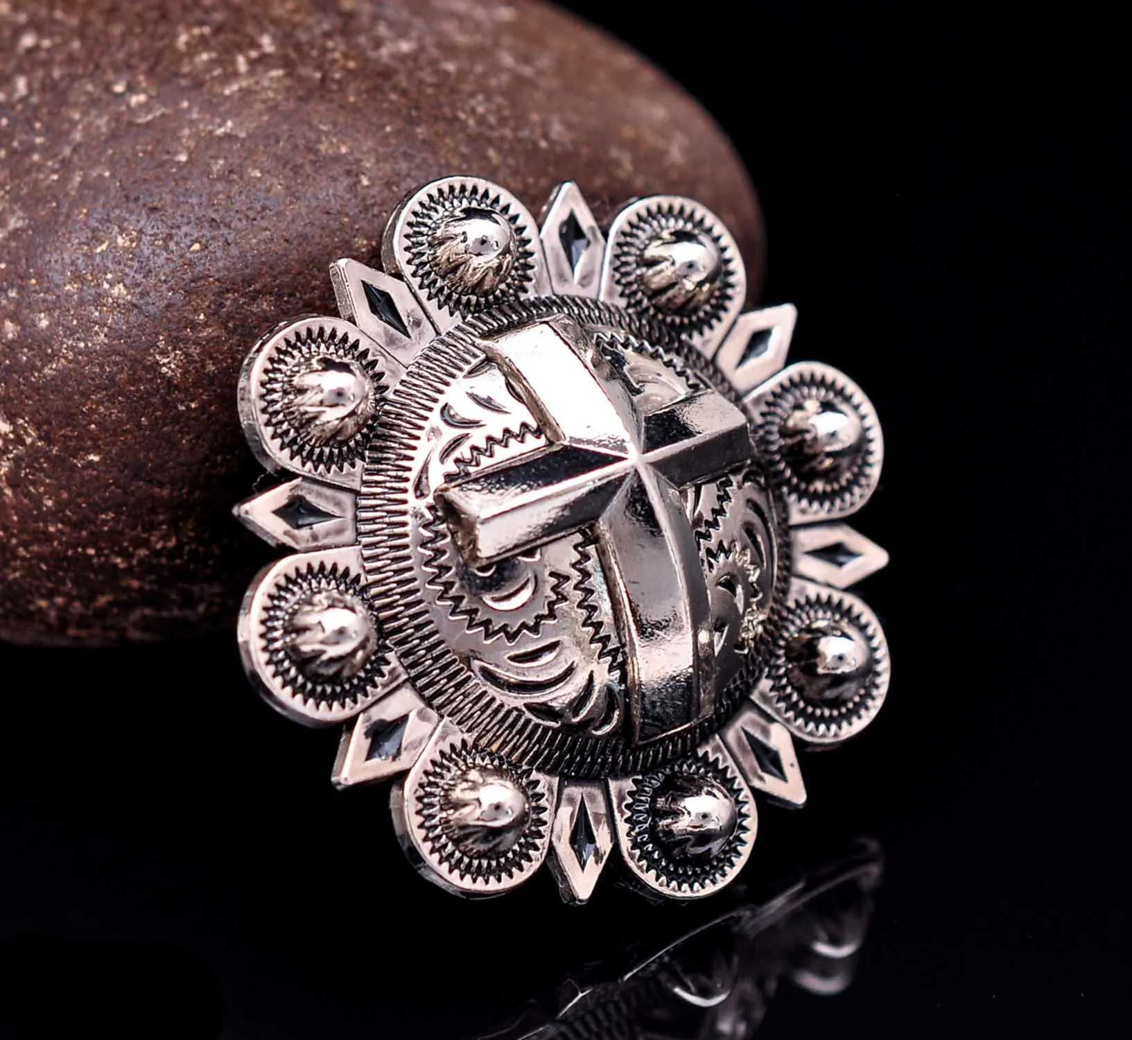 6X сверхмощный серебристый двухцветный крестообразный цветок с ягодами