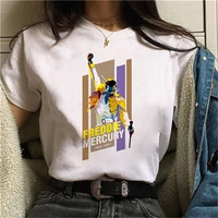 2021 90s graphic rock top tees female freddie mercury queen band t shirt women harajuku vintage t shirt fashion queen tshirt