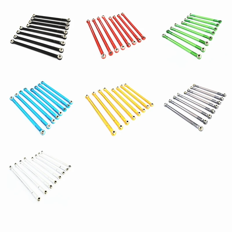 

for MN86S MN86 MN86KS MN86K MN G500 Upgrade Parts 8PCS Metal Pull Rod Link Rod Linkage 1/12 RC Car Accessories