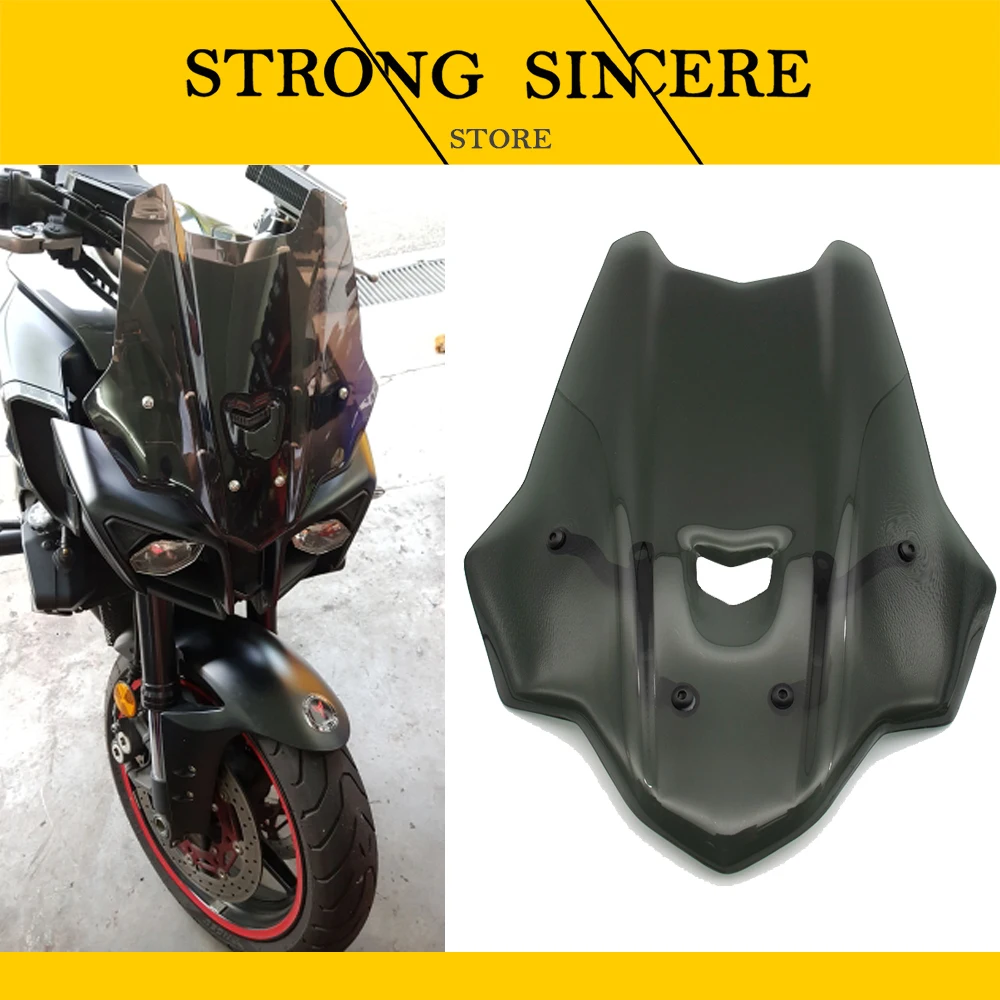 

KYRUNNING waase For Yamaha MT10 MT-10 FZ-10 FZ10 2016 2017 2018 Windscreen Windshield Shield Screen