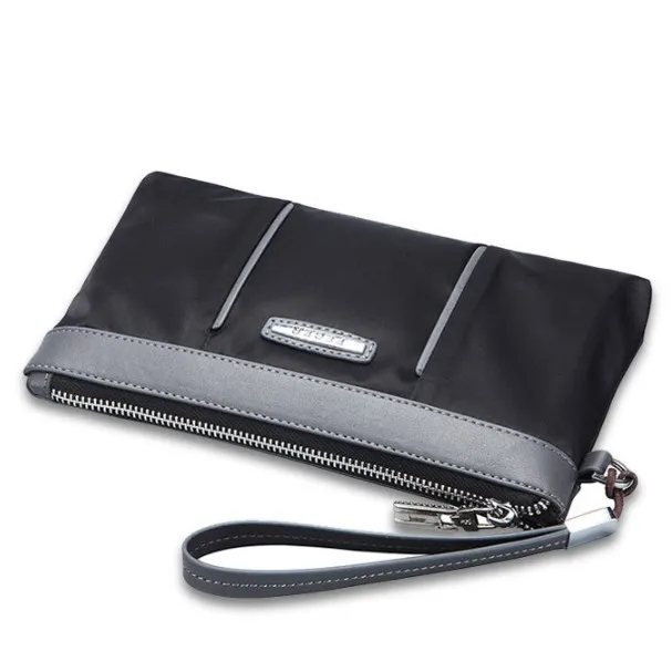 Мужской клатч мужской кошелек на молнии карман для телефона нейлоновый ткань