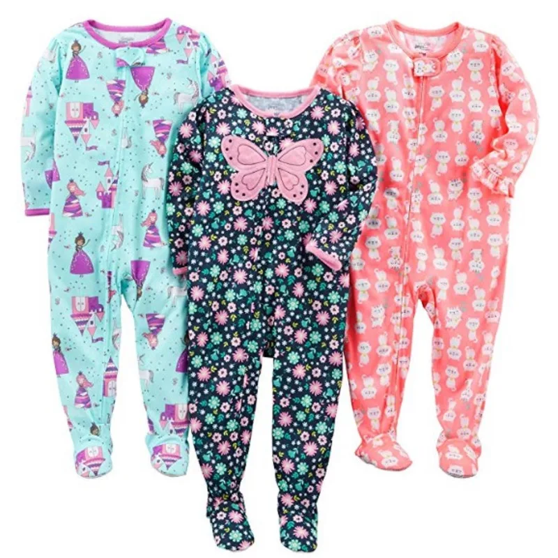 Детский хлопковый комбинезон для мальчиков и девочек одежда сумка Теплый пижама