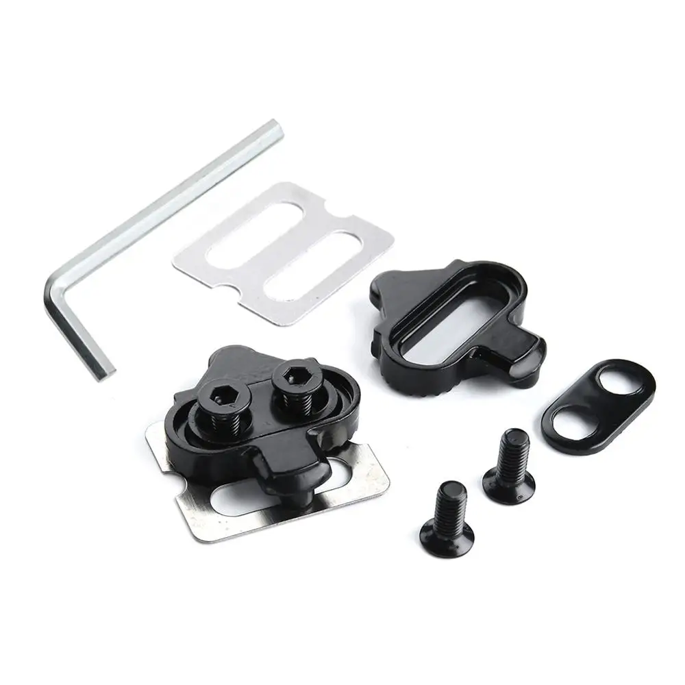

Mountain Bicycle Pedals Cleat Biking MTB Bike Cleat Set Clip-in Clips Kit W/Hardware Nuts Cleats SPD Pedals Plate Bicycle