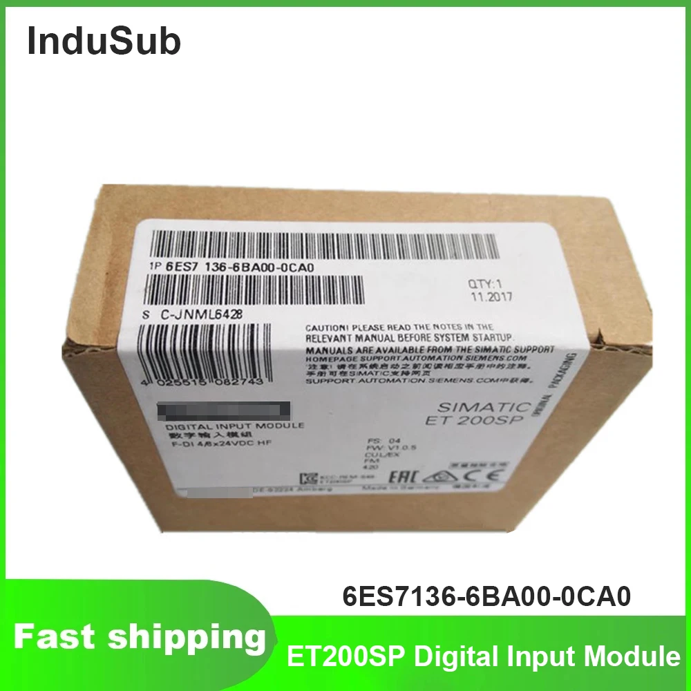 

6ES7136-6BA00-0CA0 ET200SP Digital Input Module New Original