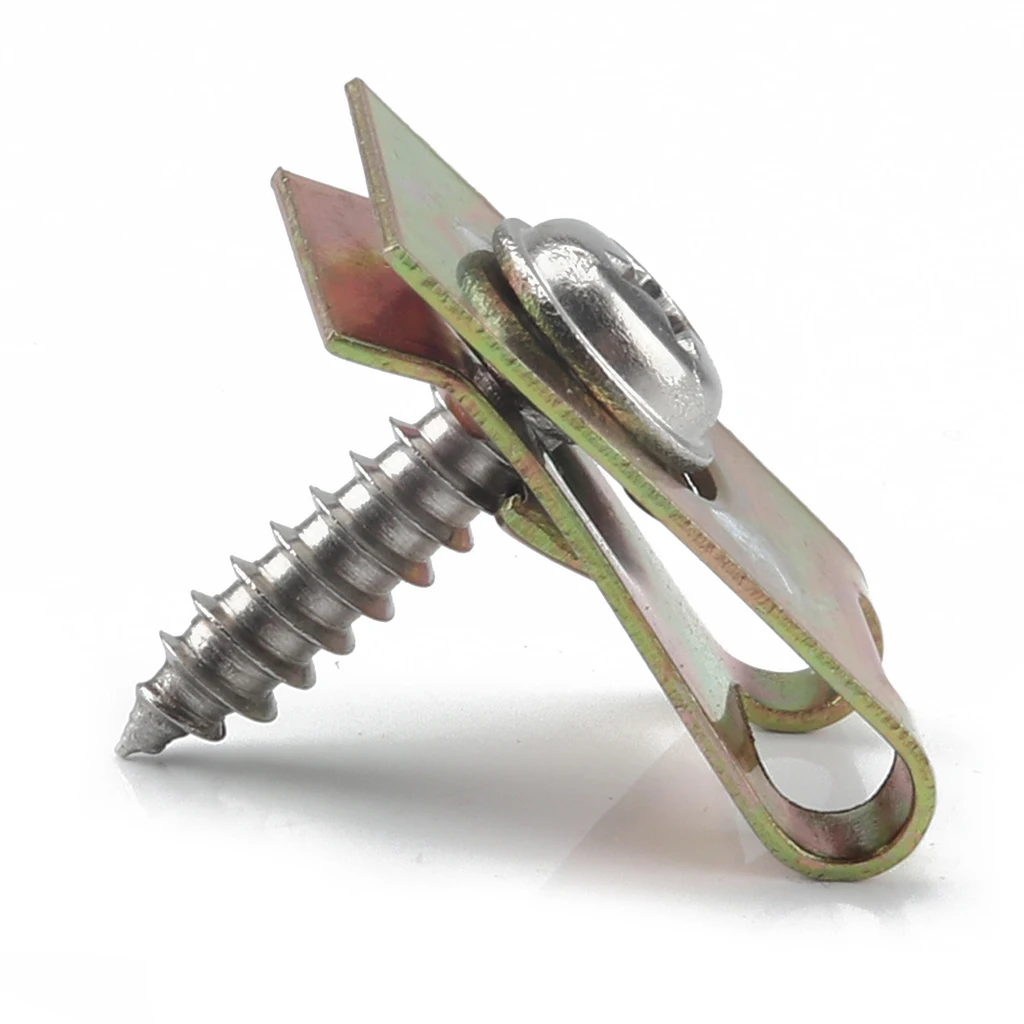 

200pcs Assorted Spire Clips U Nuts, Galvanized Screw for Motorcycle Auto Car