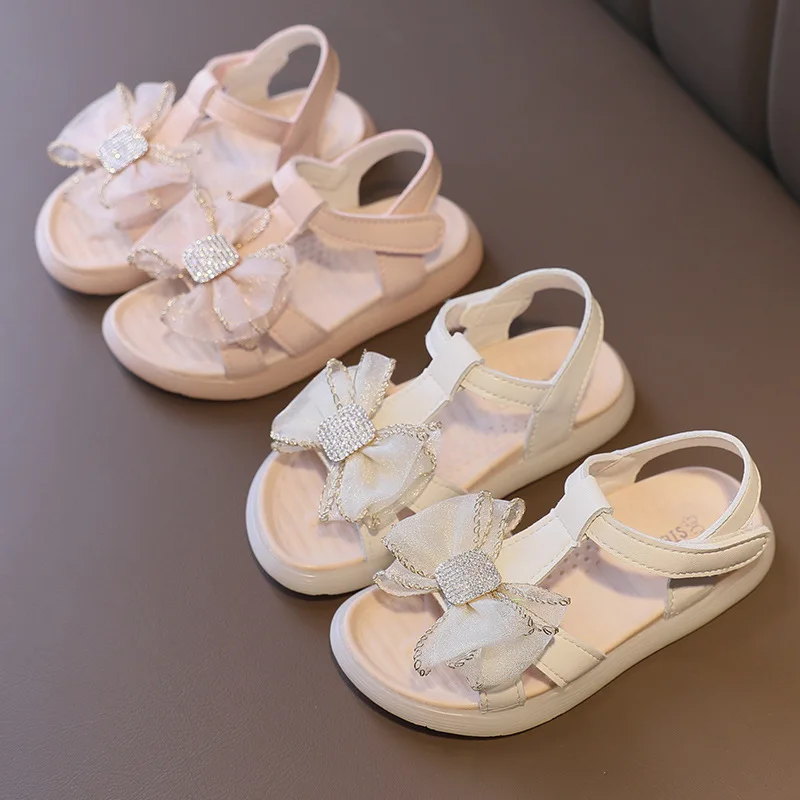 

Comfortable Girl Single Shoes Soft Soled Shoes Children's Shoes Summer Sandals Decorated with Delicate and Beautiful Flowers