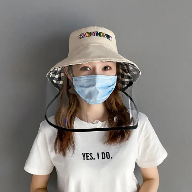 Модная женская шапка с защитой от загрязнений и запотевания слюнявчик Защитная