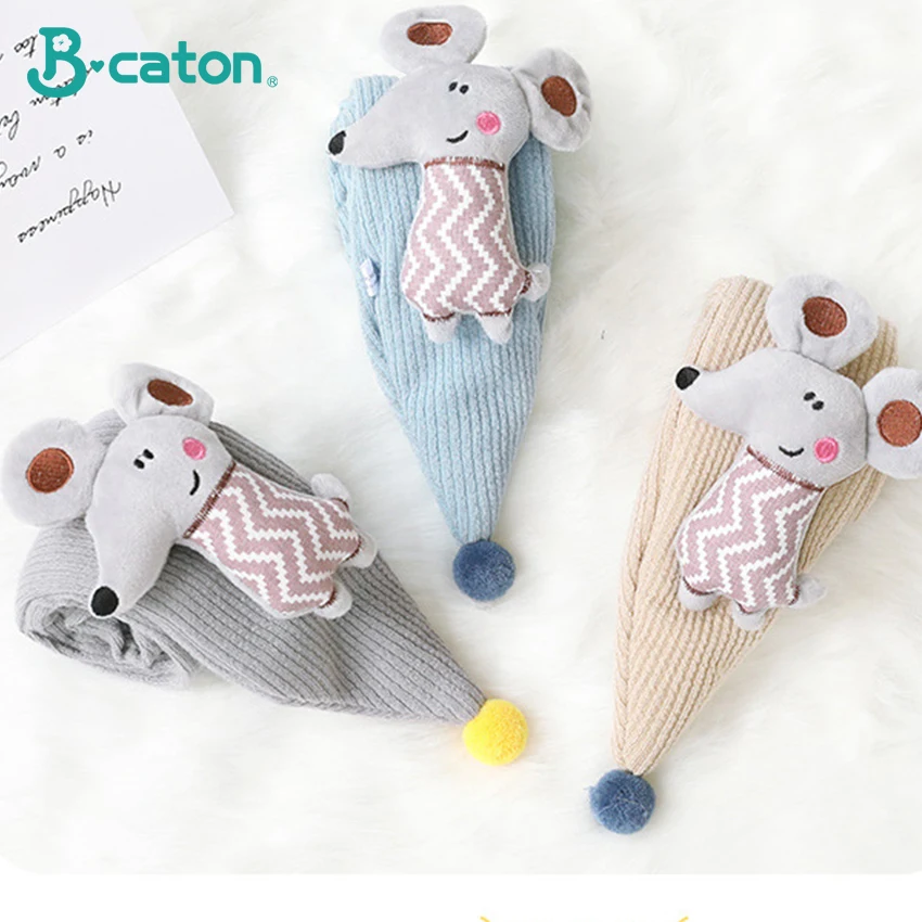 Children'S Scarf Boy And Girl Scarfs Knitted In Autumn Winter Warm Thick Cotton Baby Cute Cartoon Animal New 1-6 years Old | Детская