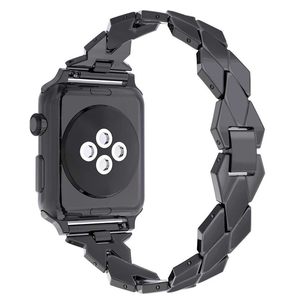 Ремешок для наручных часов Apple Watch series 4 полосным 44 мм 40 мм для наручных часов из нержавеющей стали часы браслеты из нержавеющей стали для iwatch1/2/3 38 мм 42 мм аксессуары для часов
