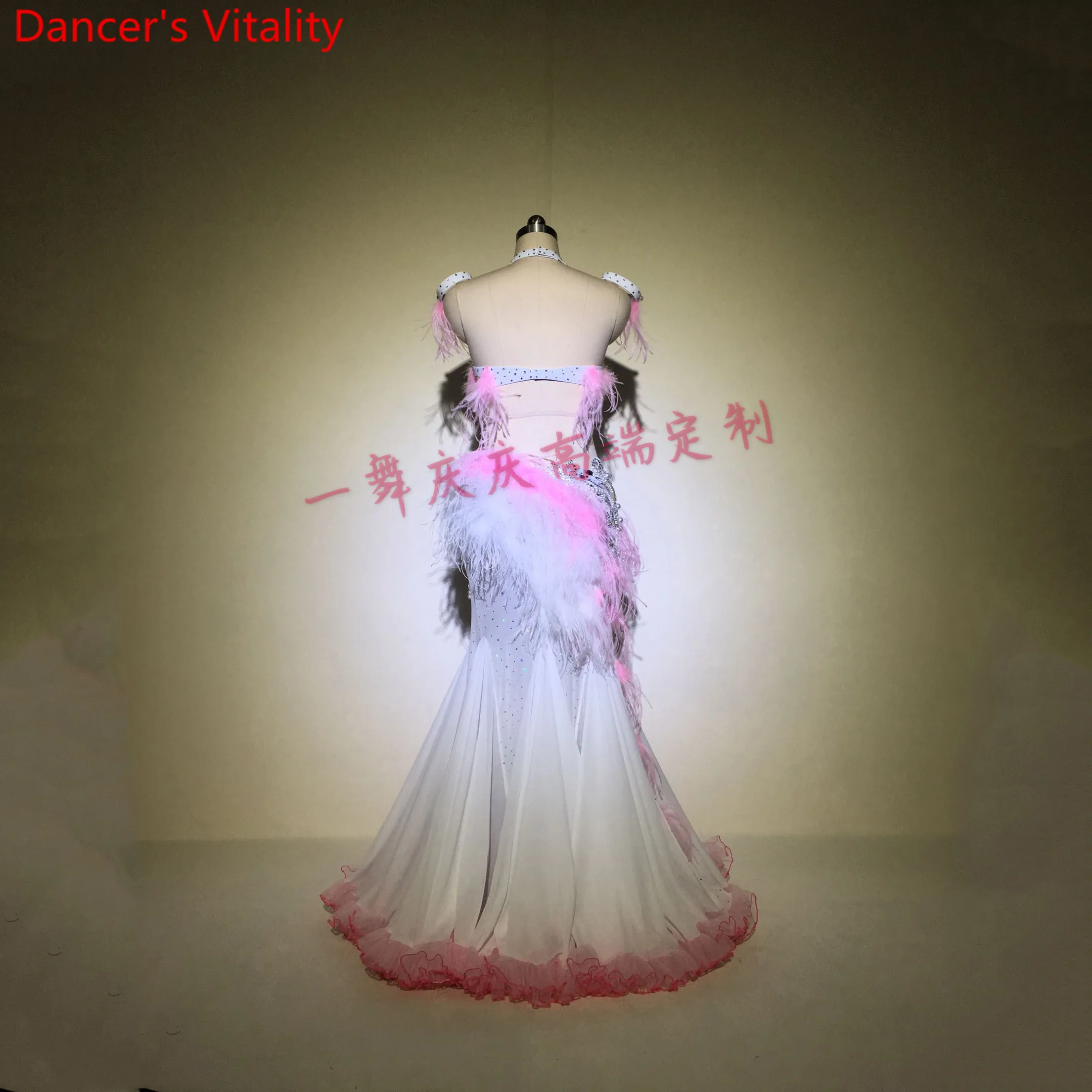 Индивидуальный Женский бюстгальтер с перьями для танца живота со сверкающими