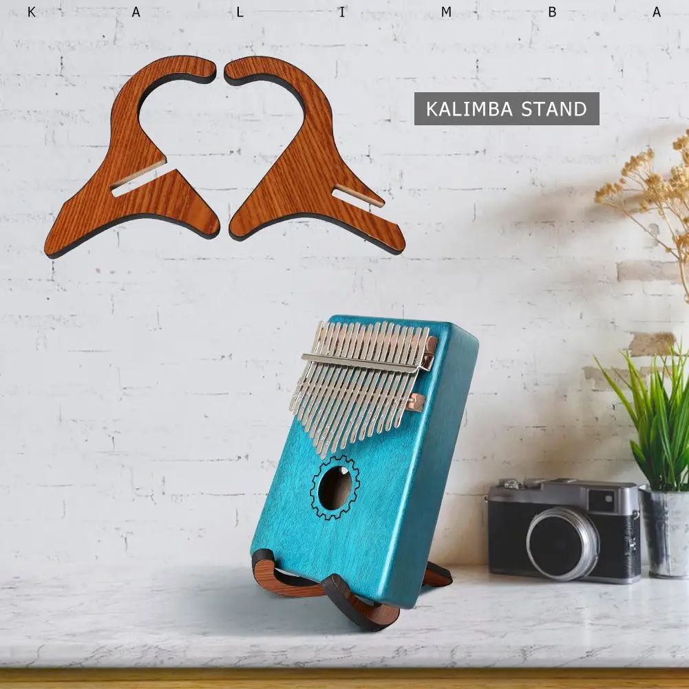 

Thumb Piano Holder Stand Portable Wooden Collapsible Stand Rack Vertical Bracket for Kalimba Thumb Piano Accessories