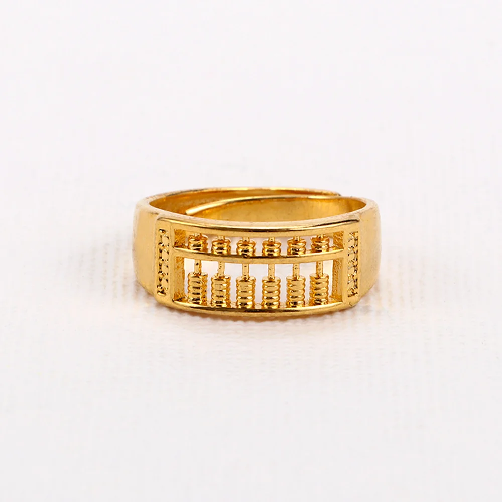 1 шт. модное ювелирное изделие простое Золотое кольцо с цифрами для мужчин и