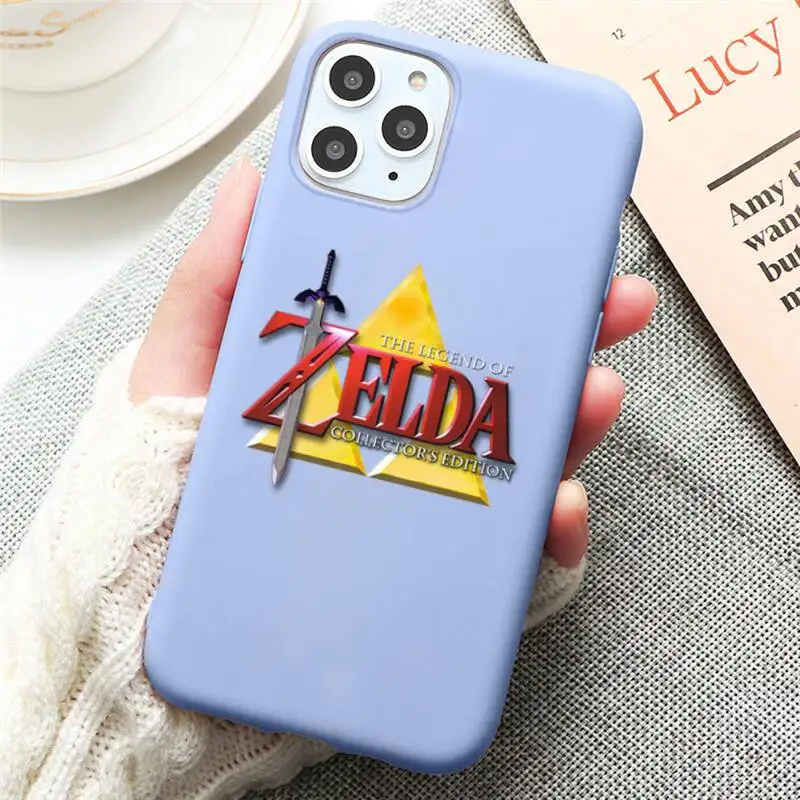 

Legends Of Zeldas Phone Case for iPhone 12 mini 11 Pro Max X XR XS 8 7 6s Plus Candy purple Silicone cover