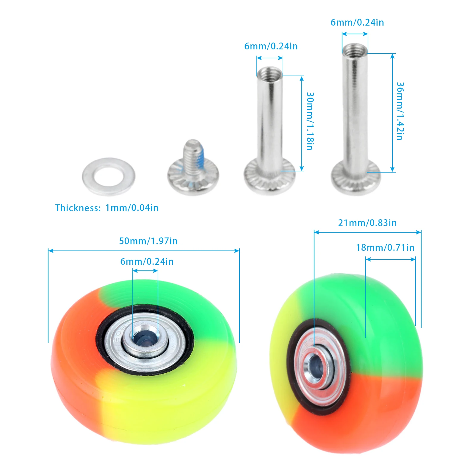 2Pcs Luggage Suitcase Wheels Rubber Sliding Practical Axles Replacement Casters Wheel Travel Flexible 3colors | Обустройство дома