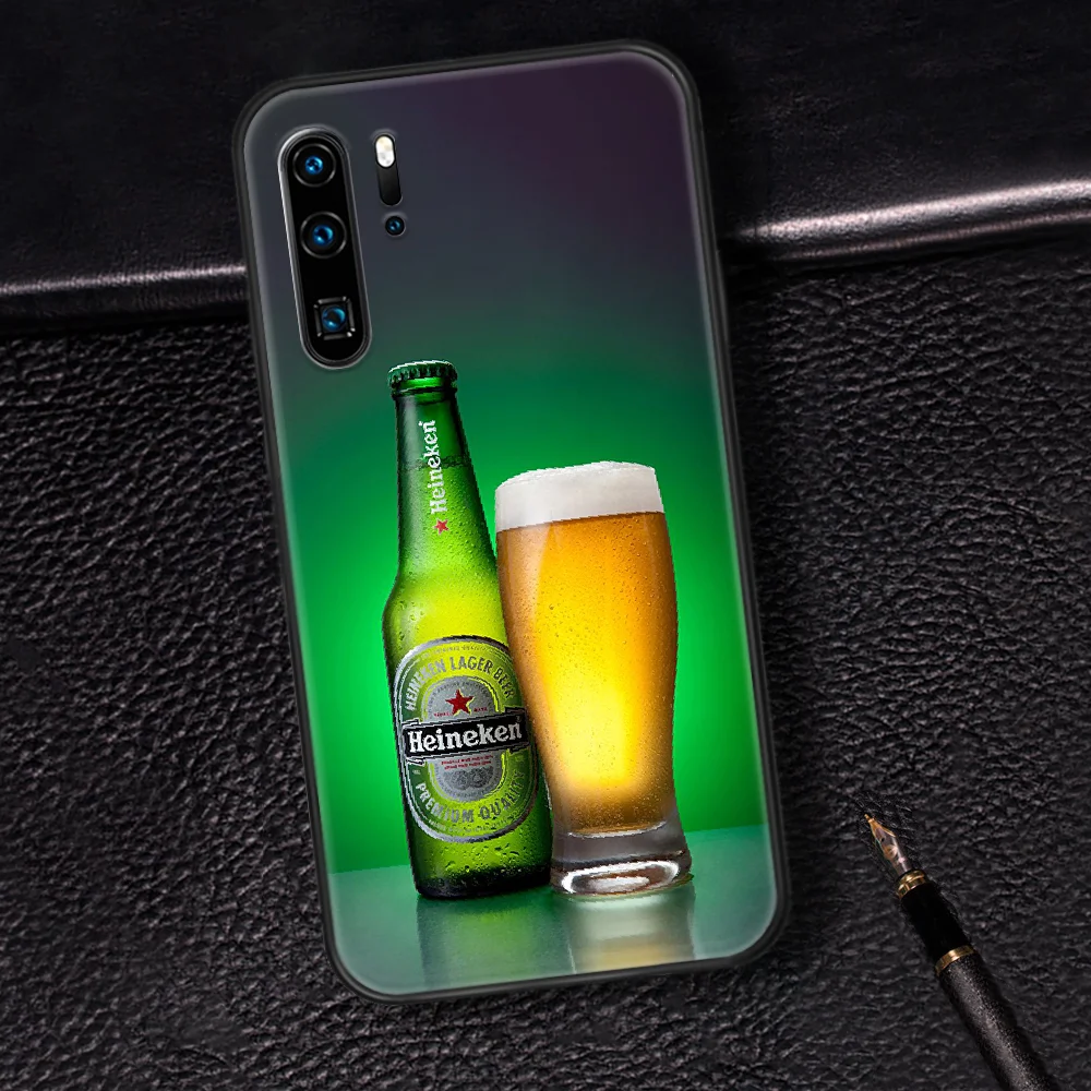 

Heineke Green Beer Liqueur Phone Case For Huawei P Mate 10 20 30 40 Pro Lite Smart 2019 2021 black Back Soft Prime 3D Waterproof