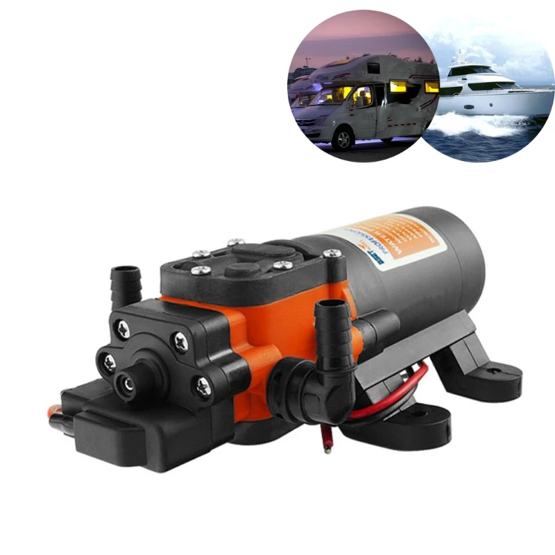 

Портативный Электрический насос для переноса воды 35 PSI, самовсасывающий водяной диафрагменный насос 12 В постоянного тока, морской насос для...