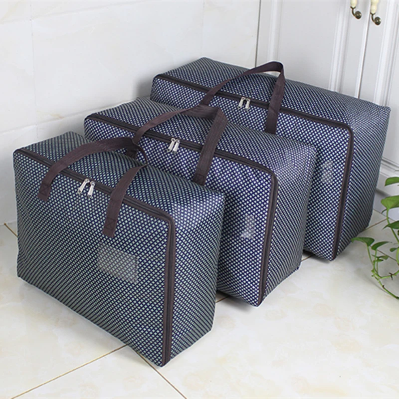 

Pop Waterproof Portable Clothes Storage Bag Organizer Folding Closet Organizer For Pillow Quilt Blanket Quilt Bag Organizer