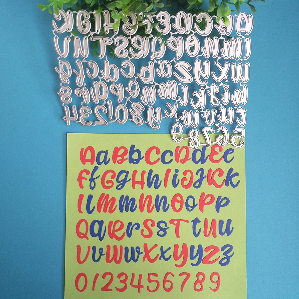 

2022 New beautiful 26 English letters cutting dies DIY scrapbook, embossed card making, photo album decoration, handmade crafts