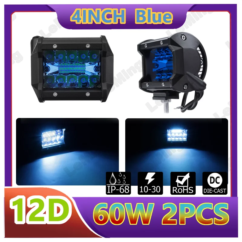 4-дюймовая Светодиодная панель рабочего света 60 Вт точесветильник светодиодный