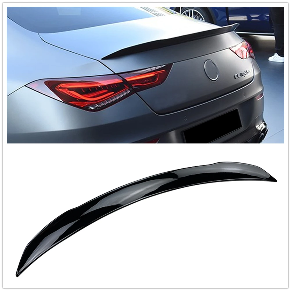 

Rear Spoiler Wing For Mercedes Benz CLA C118 CLA180 2020-2021 Glossy Black Car Tailgate Flap Lid Trunk Decklid Trim Splitter Lip