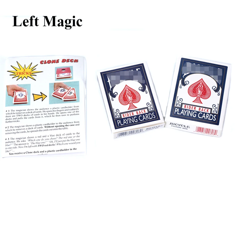 Клон Волшебные трюки колоды карты появляющиеся Magie для волшебника крупным планом