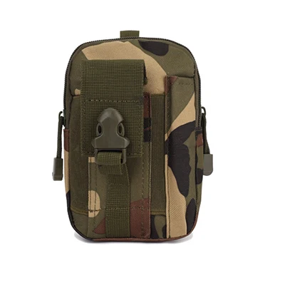 Jungle Camo Нейлоновая тактическая Сумка Molle с зажимом для ремня, кобура для телефона, EDC гаджет, поясной кошелек, кошелек, камуфляжная сумка для телефона, Пешие прогулки на открытом воздухе - Цвет: Jungle Camo