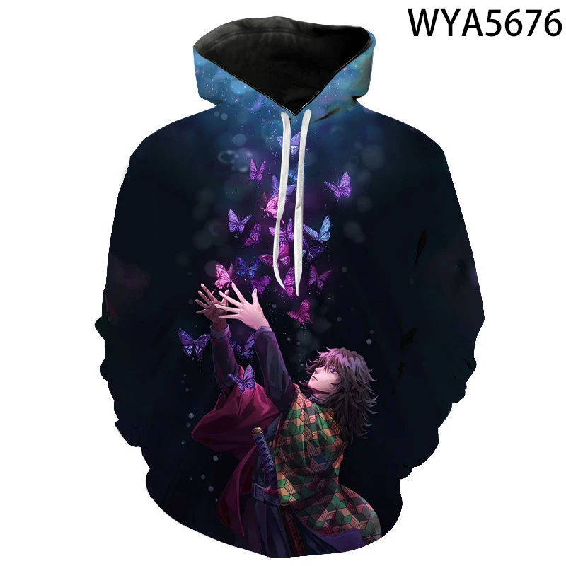 

Demon Slayer Hoodies And Sweaetshirts men's New Print Fashion Hooded Pullovers Demon Slayer 2020 Winter Fashion 3D Hoody Clothes