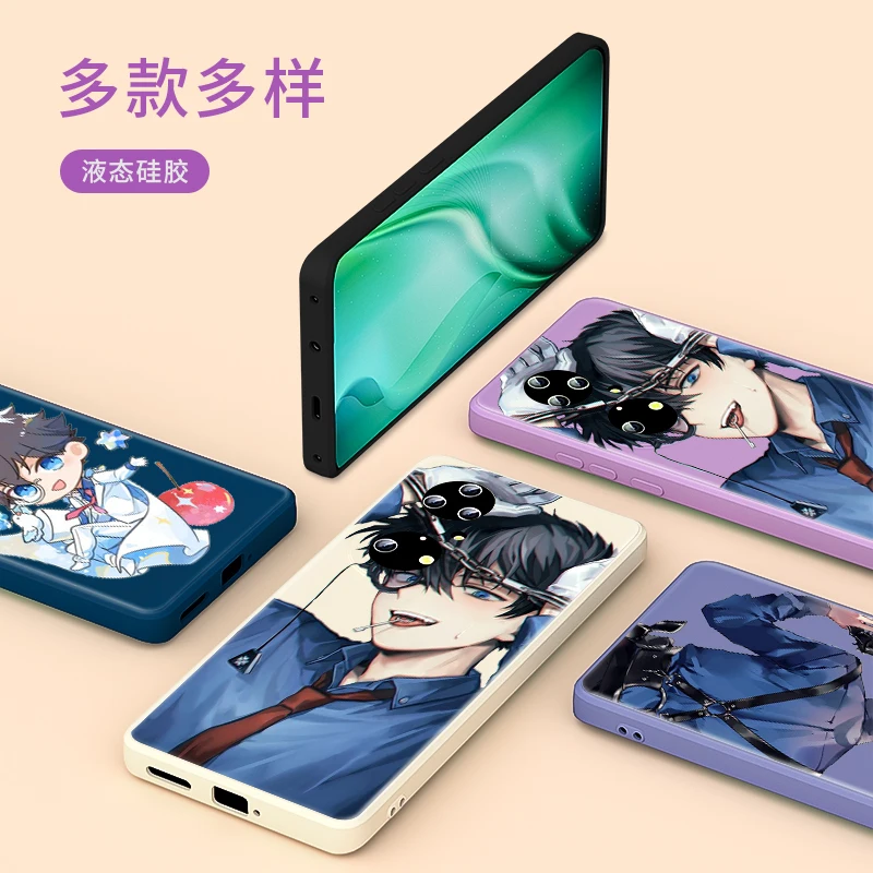 

Anime Detective Conan Kidd For Huawei P50 P40 P30 P20 5G Lite P Smart Z Pro Plus 2021 2019 Liquid Silicone Soft Phone Case