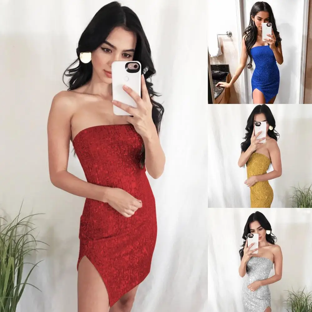 Накидка бикини с глубоким V образным вырезом короткое серебристое сексуальное