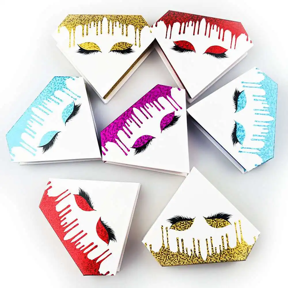 

Коробка для ресниц с алмазной кисточкой, оптовая продажа, разные цвета, с лотком