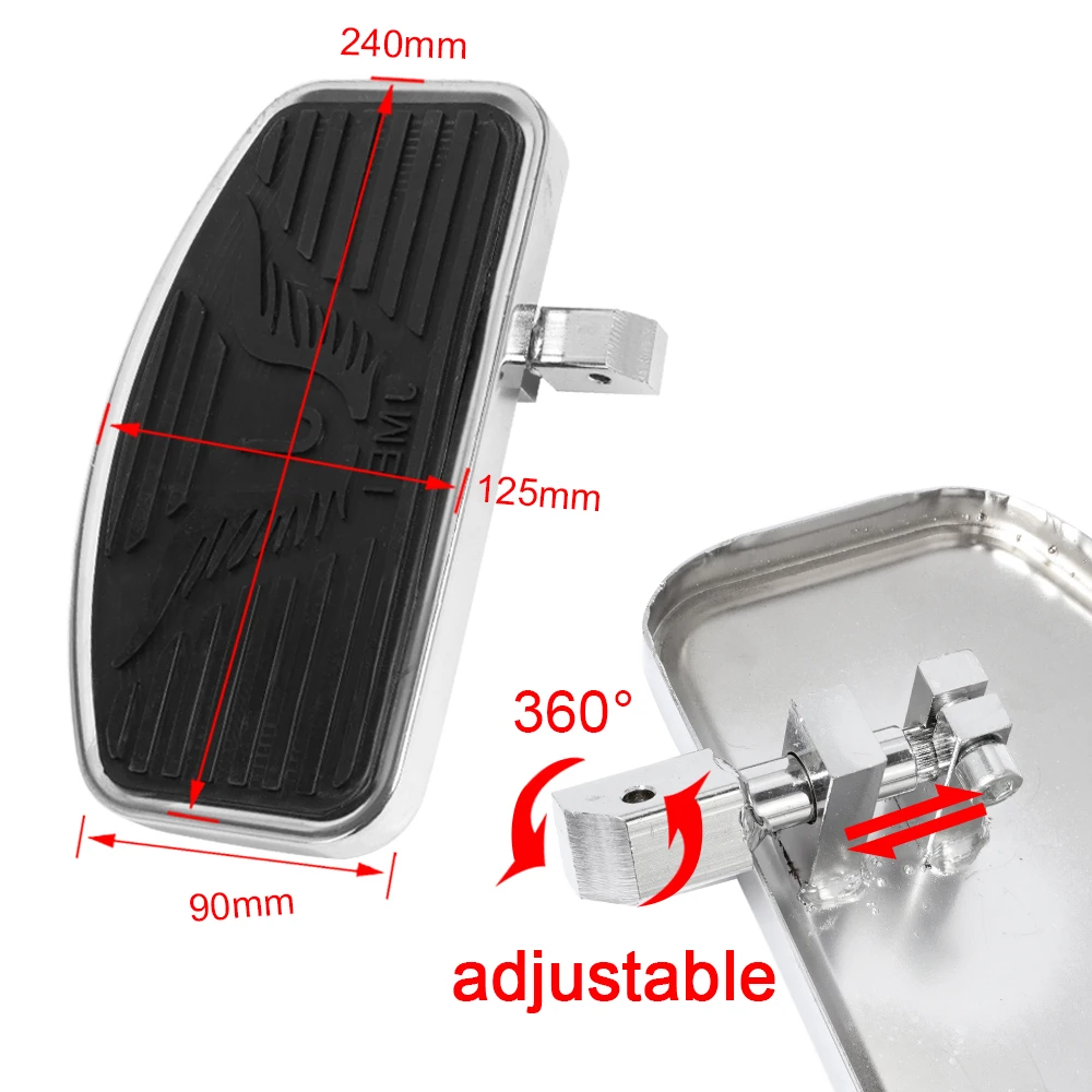 Передние широкие подножки для мотоцикла подножка водителя Honda Shadow Yamaha Dragstar KAWASAKI