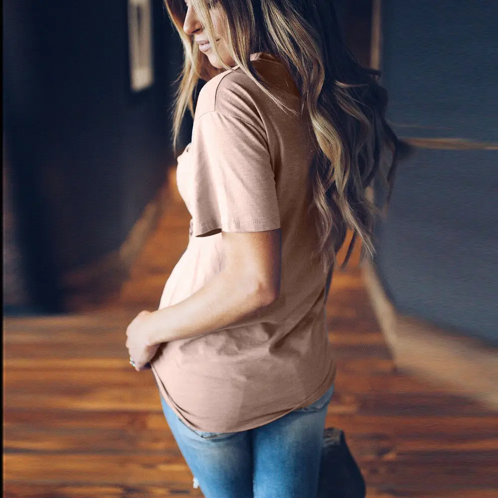 Женская блузка с коротким рукавом и V-образным вырезом | одежда