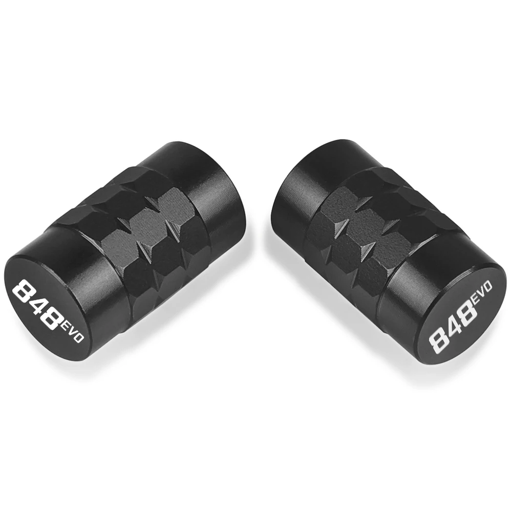 

with Logo "848EVO" For DUCATI Superbike 848 EVO Moto Wheel Tire Valve stem caps Cover Air Aluminum Alloy Valve Caps Stem Cover