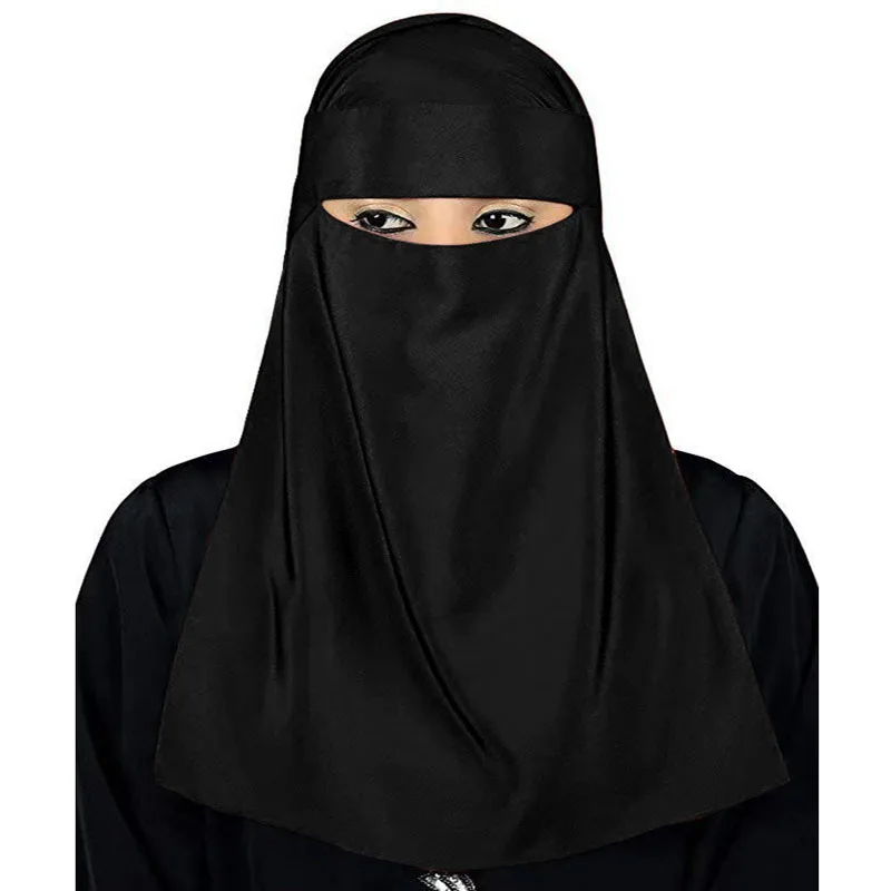 Муслиновый ребристый хиджаб из джерси в масках вуаль шапочки под для женщин