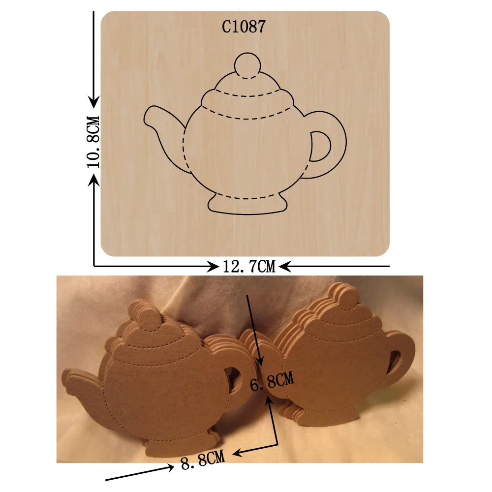 Новый чайник деревянный штамп для скрапбукинга искусственные штампы разных