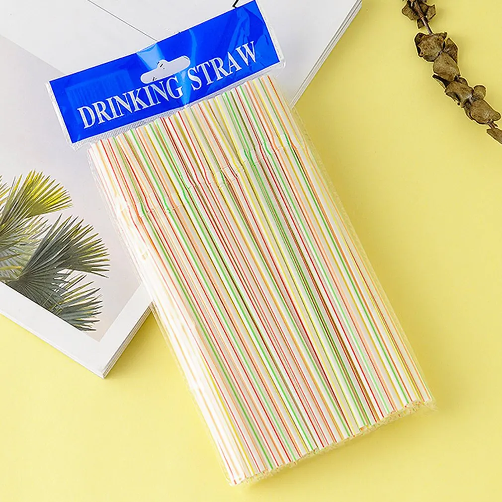 

Disposable Color Elbow Plastic Straws Lengthen And Bendable Juice Drink Milk Tea Straw Flexible Straws