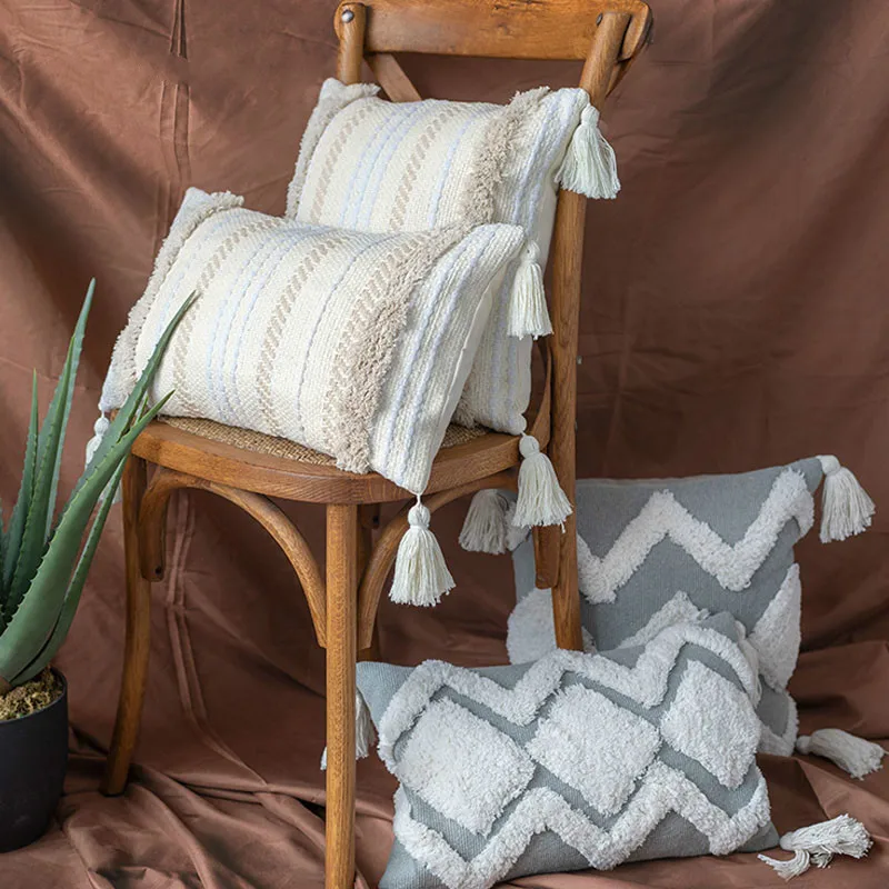 Современная Минималистичная модель интерьера подушка в японском стиле