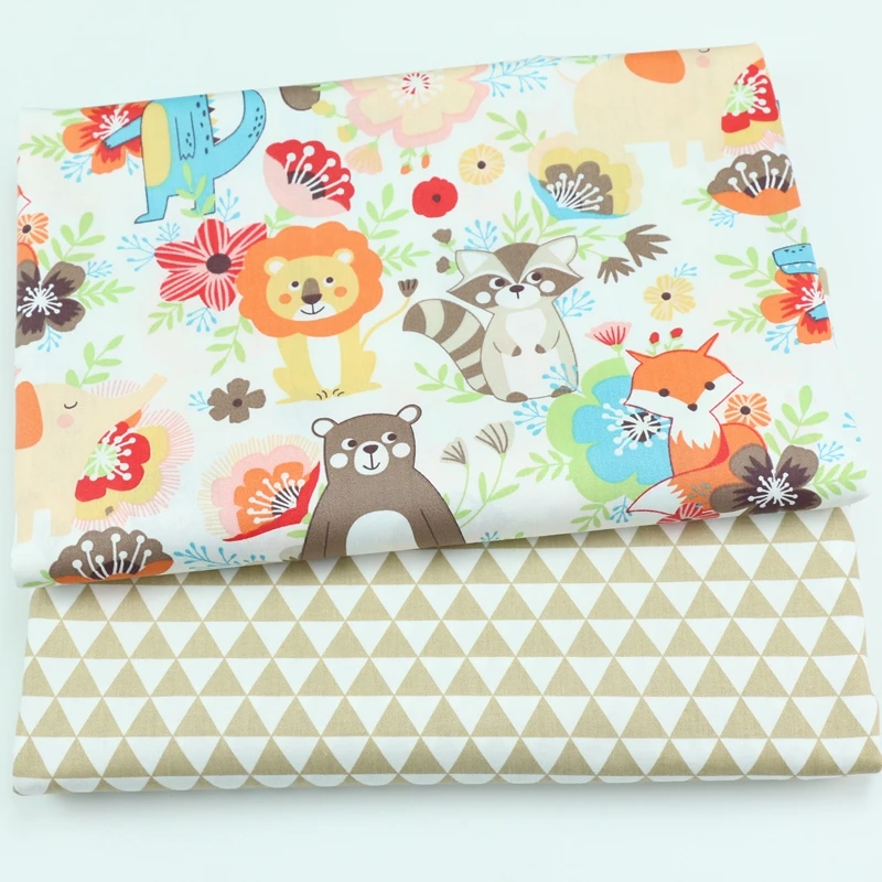 160cm * 50cm Cub lion fox хлопчатобумажная ткань женская одежда платье Лоскутная Ткань