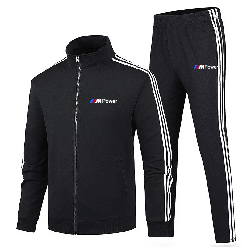 

Men's sports new autumn clothing zipper sweatshirt + sweatpants,2 piece set， new autumn sportswear series