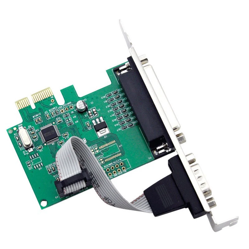 RS232 RS-232 последовательный порт COM и DB25 принтер параллельный LPT к PCI-E PCI Express адаптер