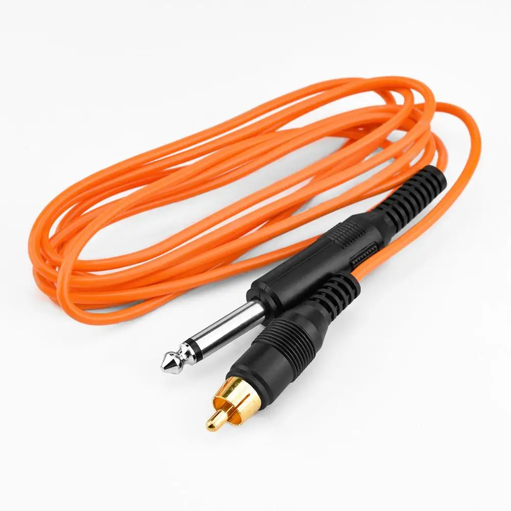 

1.73M Orange RCA Tattoo Hook Line for Tattoo Machine Power Cord Supply Accessories Tattoo Clip Cord Line Wire Cable