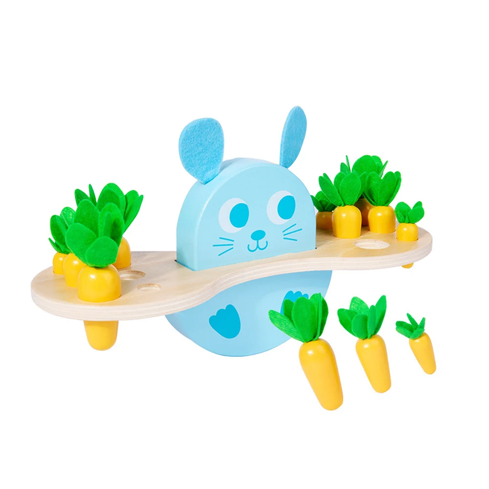 

Игрушка игрушечная Монтессори для развития баланса кролика и моркови