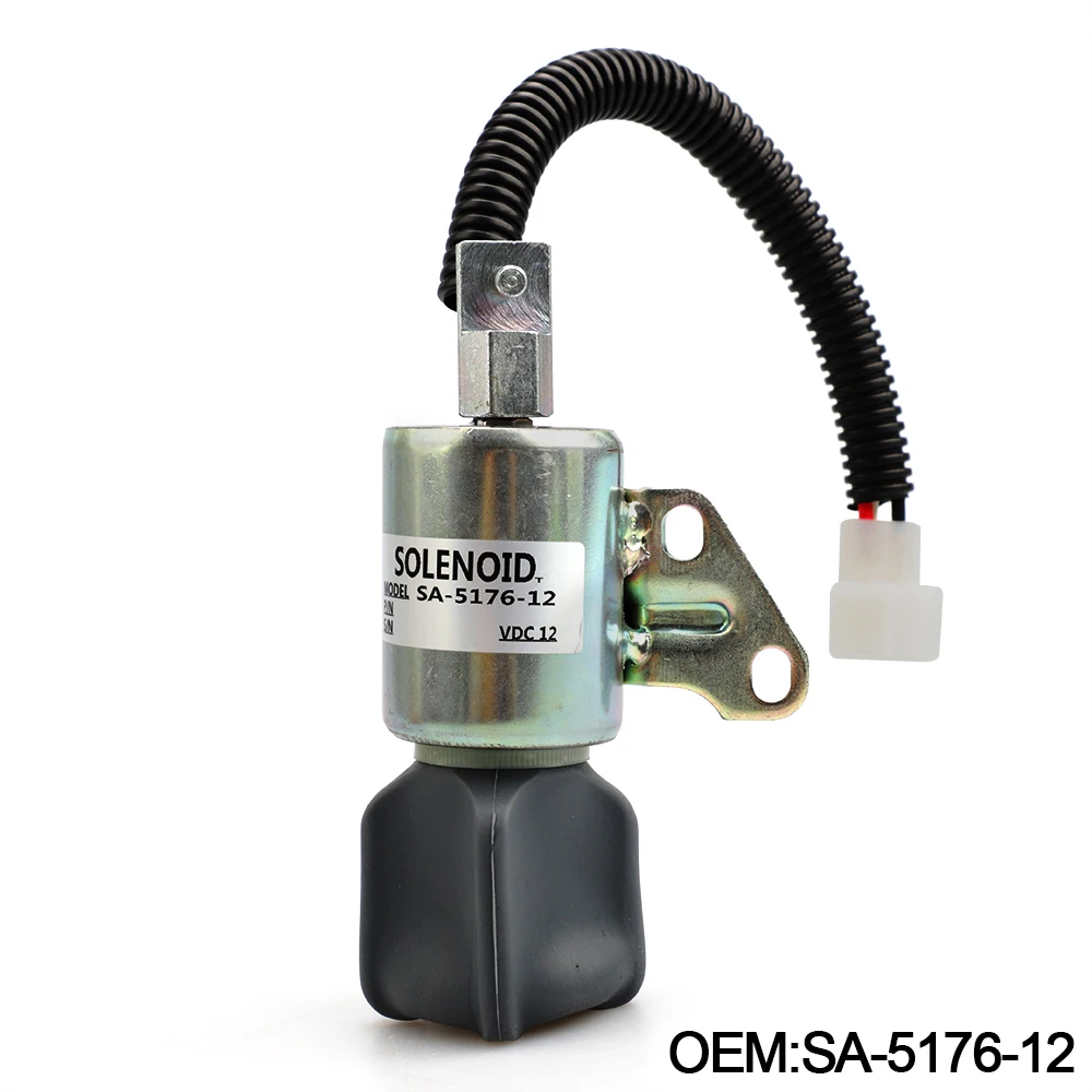 

SA-5176-12 12V For Kubota Fuel Shutoff Solenoid 1756ES-12SUC5B1S5