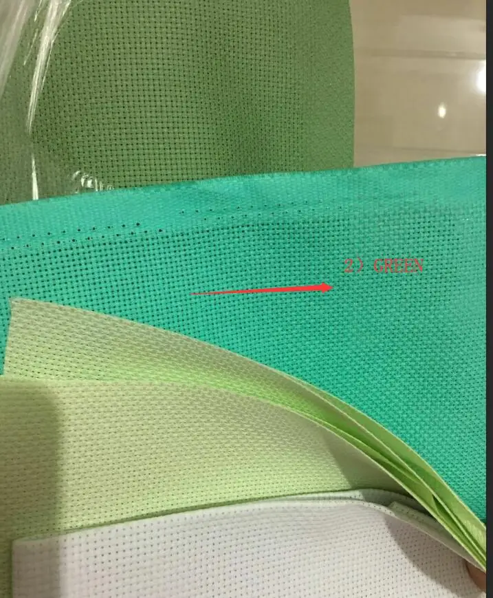 9TH Aida 14ct ткань зеленый синий вышивка крестиком Ткань Холст сделай сам ручная