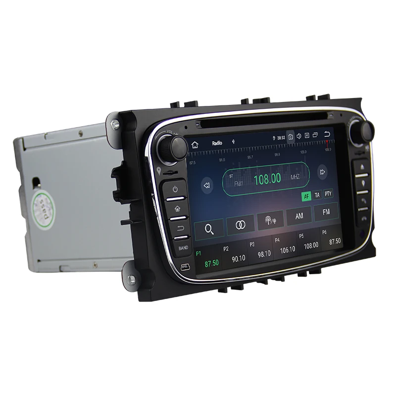 Автомобильный мультимедийный плеер Android 10 0 GPS 2 Din для FORD Focus/Mondeo/S MAX/C MAX/Galaxy