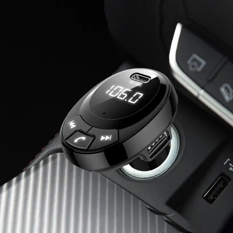 Высокое качество fm-передатчик Bluetooth приемник автомобильный комплект fm-модулятор MP3 плеер USB 3.1A быстрое зарядное устройство Micro SD TF воспроизведение музыки