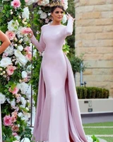 muslim evening prom mermaid dresses 2020 long woman party night elegant plus size arabic formal dress gown