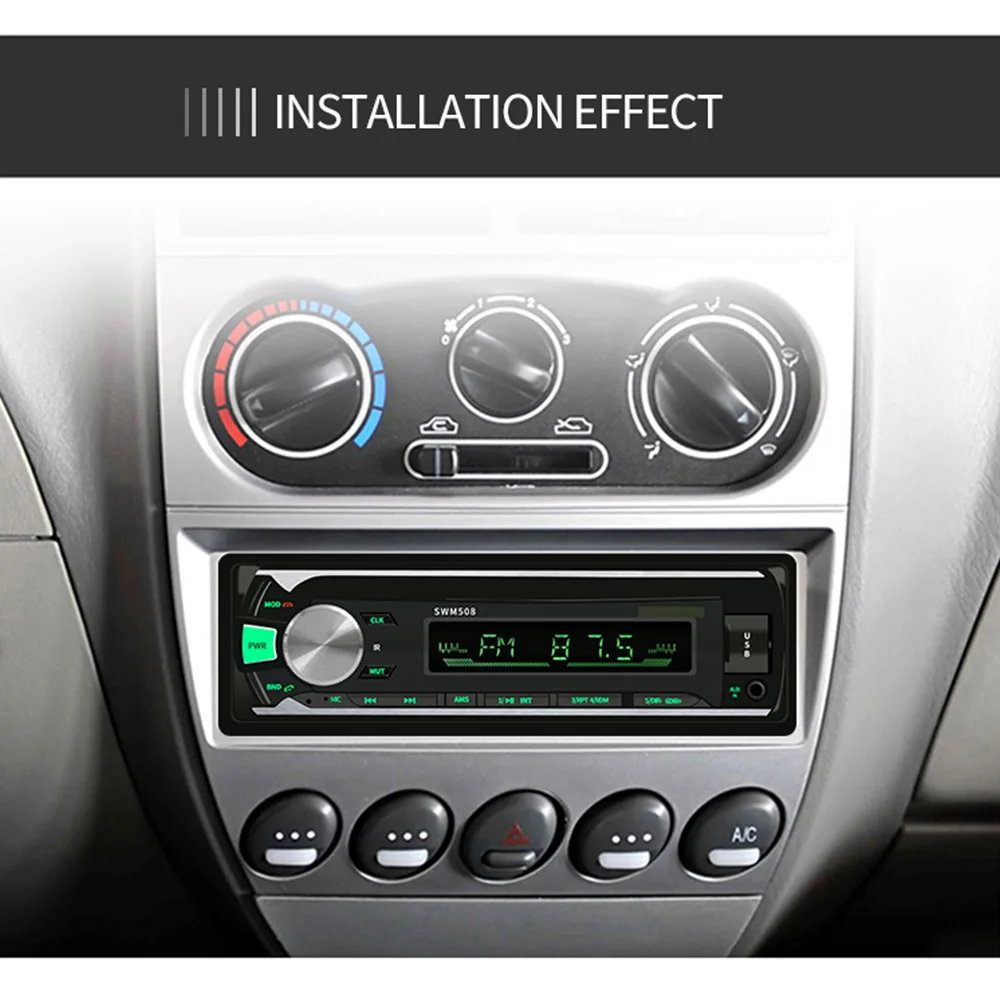 508BT Car Radio Bluetooth MP3 Player FM Stereo Crystal Audio Output USB Reader Classic Multiple Control | Автомобили и мотоциклы